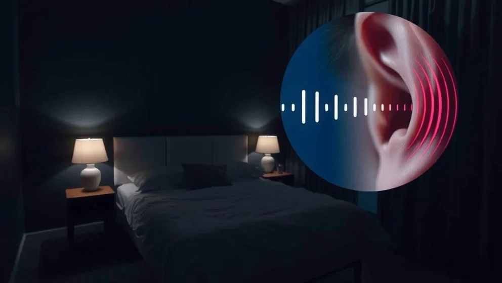 Dunkar i örat när jag ska sova